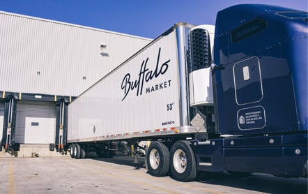 Semi Truck with Buffalo Market Logo