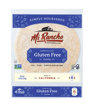 Mi Rancho gluten-free tortilla packaging