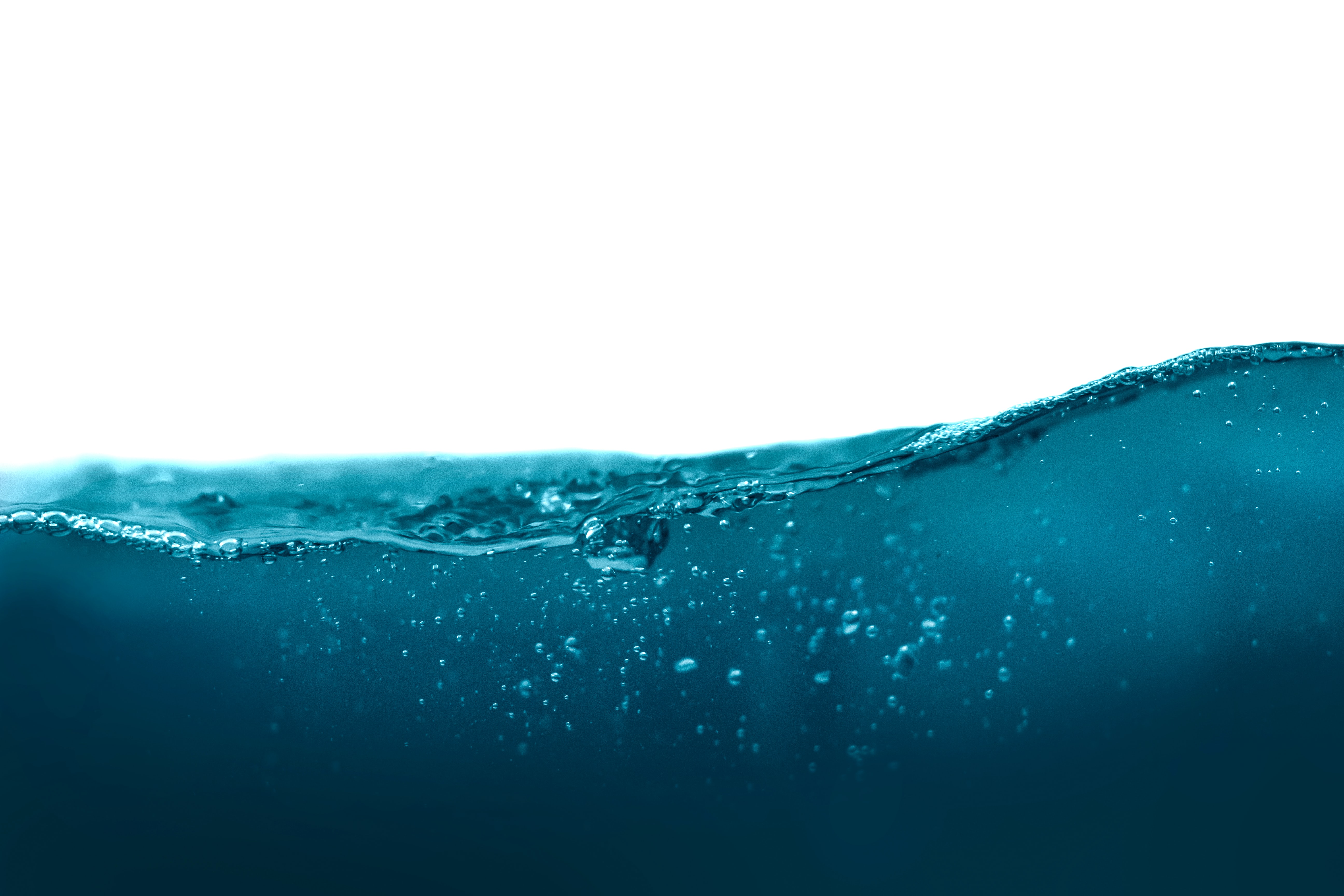 Cross-section of water.