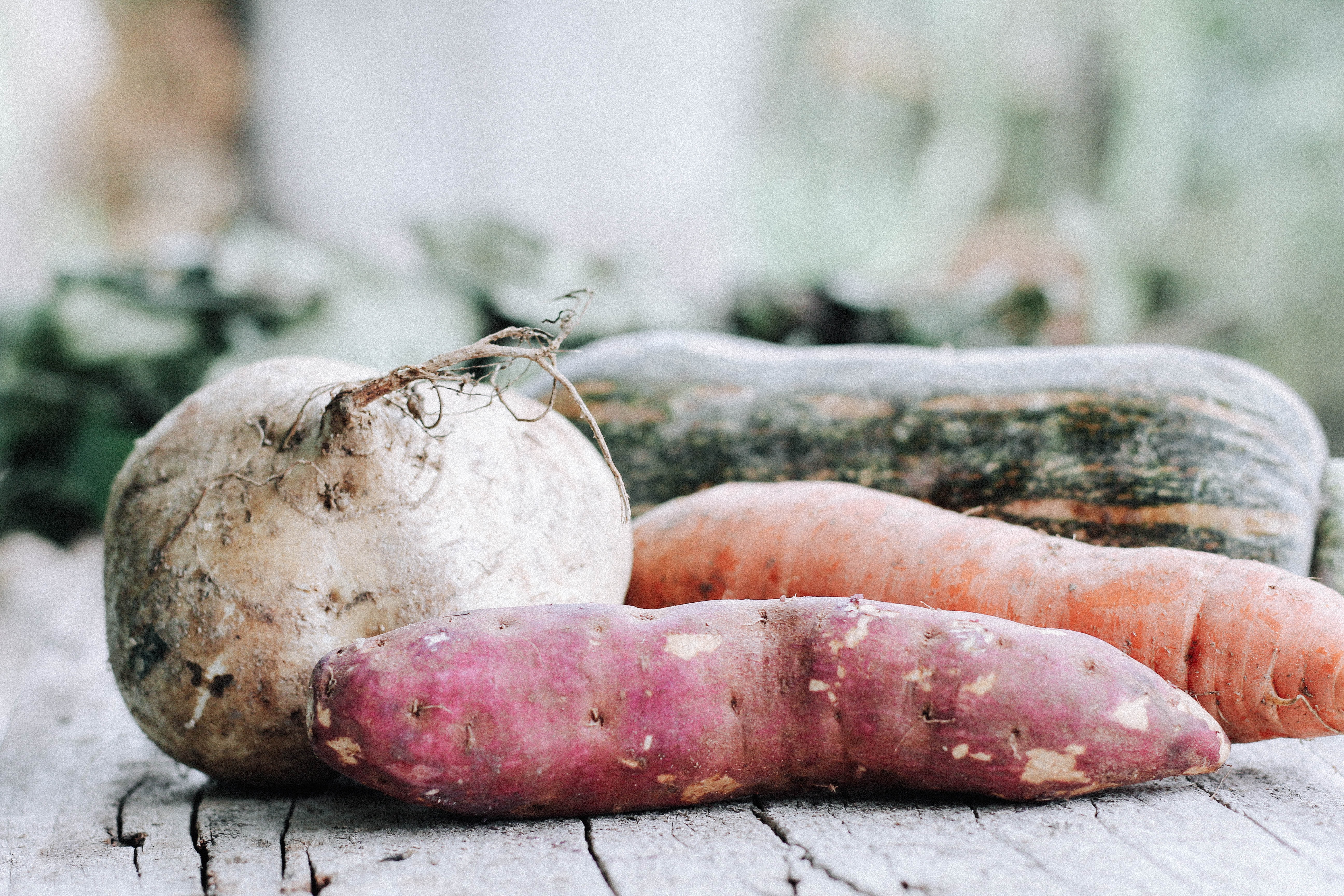 An assortment of vegetables.