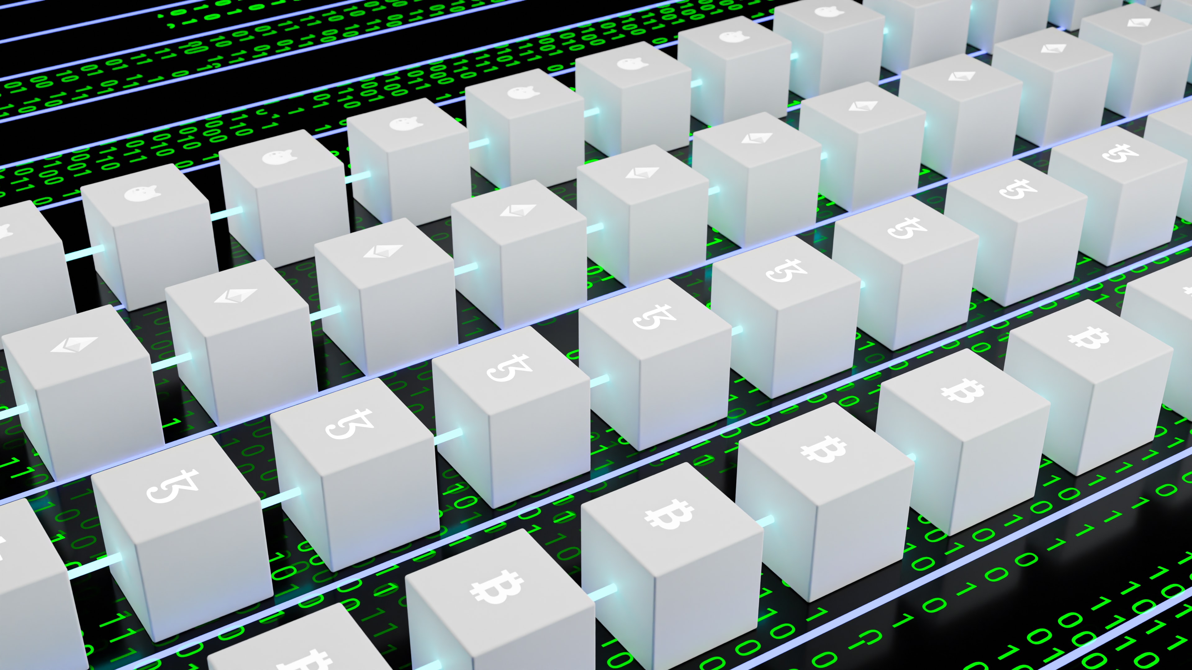 A visualization of the blockchain.