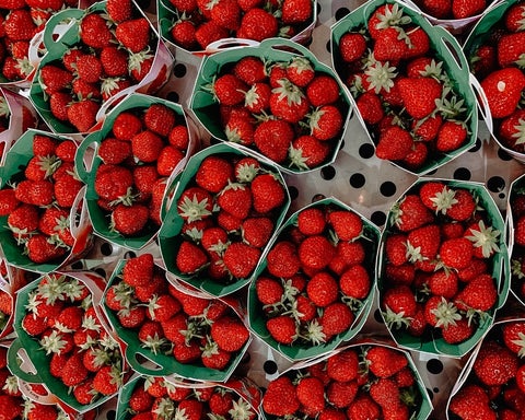 A bulk order of fresh strawberries