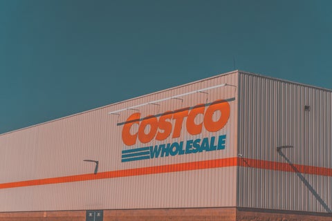 Costco storefront with logo