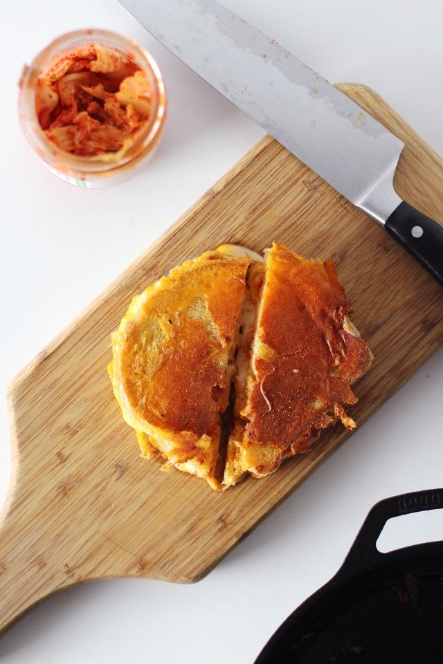 grilled cheese with kimchi