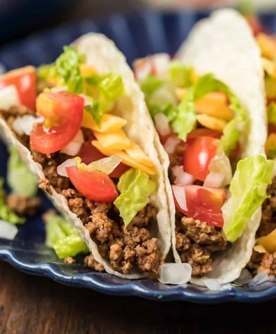 slow cooked homemade taco meat